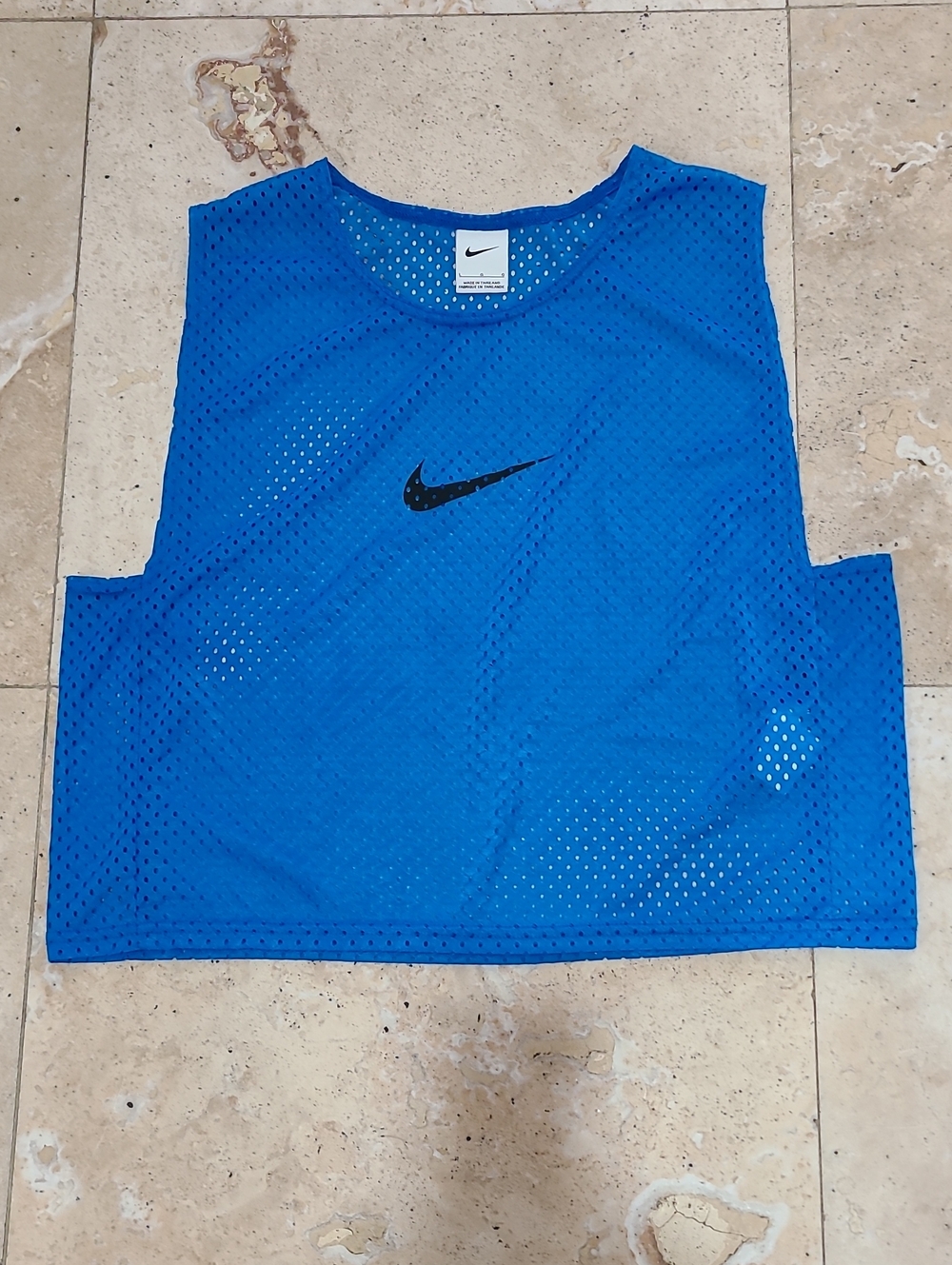 Nike Blue Mesh Practice Jersey with Black Swoosh